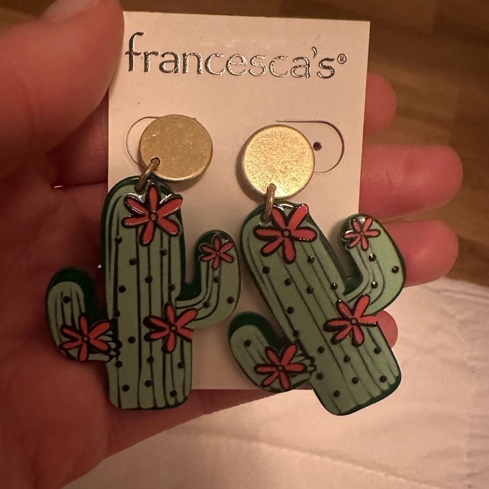 Cactus earrings
